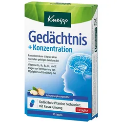 Kneipp Gedächtnis + Konzentration Kapseln