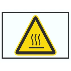 HB-Druck Achtung heiß Symbol Schild A3 (297x420mm)