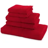 Möve Frottana Handtuchset 5-tlg. ruby