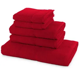 Möve Frottana Handtuchset 5-tlg. ruby
