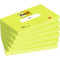 Post-it Haftnotiz 655-NG 127x76mm neongrün 6x100 Blatt