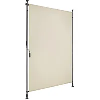 Tectake Klemmmarkise, Beige, Kunststoff, 108x310 cm, Sonnen- & Sichtschutz,