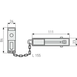 ABUS SK78 Türkette Weiß