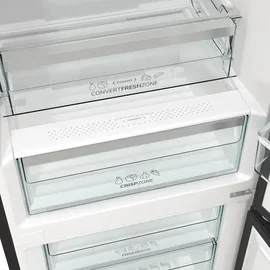 Gorenje NRK6192ABK4 Kühl-Gefrierkombination (304 l, 1860 mm hoch, Schwarz)