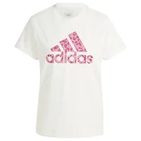 Adidas Damen Animal Print Graphic Tee T-Shirt, Off White, S