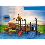 Spielhaus Garten Spielplatz Kinderspielplatz mit Rutschen Unterhaltung