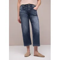 STREET ONE Bequeme Jeans STREET ONE / Da.Jeans / QR Style Emee Wide Leg,hw,dark blau 30i/26