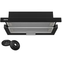 Ciarra VM6906DB Flachschirmhaube 60 cm Schwarz