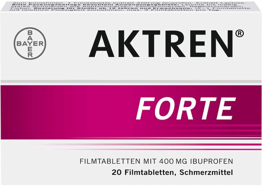 Bayer Vital AKTREN forte Filmtabletten Fiebersenkende Schmerzmittel