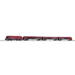 PIKO H0 58131 - Zugset Railjet Rh 1216 + 3 Wagen ÖBB, Gleichstrom