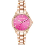 Steve Madden Frauenarmband Uhr,Pink/Roségold