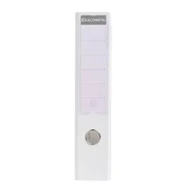 Exacompta 10x Ordner Prem'Touch PVC, Rücken 70mm, 32x29cm A4 Maxi, Weiß, 53748E