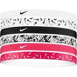 6er Pack NIKE Printed Haarbänder mit Silikonstreifen 114 - white/aster pink/black