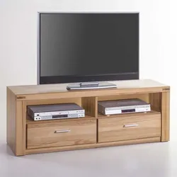 Fernsehmöbel aus Kernbuche teilmassiv modern