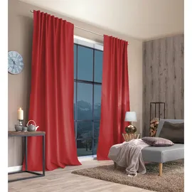 Schmidt Fertiggardine Eskimo 135 x 225 cm Polyester Rot
