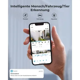 Reolink 12MP PoE Dome Kamera Ultra HD Personen-/Autoerkennung, 6K farbiger Nachtsicht, 2-Wege-Audio