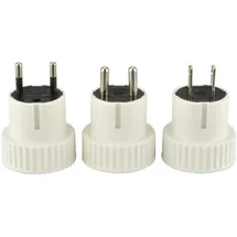 Unitec Reisestecker-set, weiß 3 Tlg.