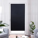 K-HOME K-Home® Klebe-Plissee schwarz, Lichtschutz B60 x H130 cm