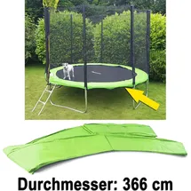 Carparts-ONLINE Trampolin Sprungfedern Schutz Abdeckung Hellgrün