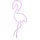 Star Trading LED-Silhouette Flatneon 230 LED Flamingo