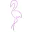 Star Trading LED-Silhouette Flatneon 230 LED Flamingo