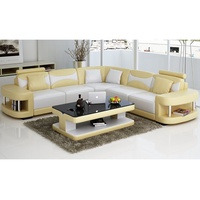 JVmoebel Ecksofa, Design Ecksofa Leder Sofa Couch Polster Eck Sitz Wohnlandschaft gelb