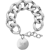 ICE-Watch ICE Jewellery - Chain Bracelet - Silver - Kettenarmband mit XL-Maschen für Frauen, geschlossen mit einer goldenen Medaille (021304)