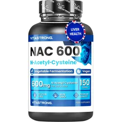 Vitastrong NAC – 150 Vegane Tabletten, Antioxidans Und Entgiftung Tabletten St