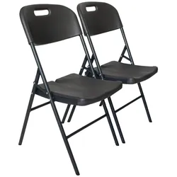 2x Klappstuhl 150 kg Sitzform ergonomisch Gartenstuhl wetterfest Campingstuhl...