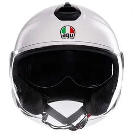 AGV Eteres Capoliveri Jethelm - Matt Weiß/Grau/Rot/Grün / L