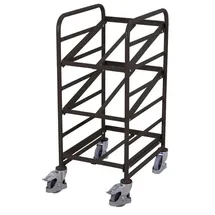 Cordes Eurokastenwagen Stahlrohr 410x610 mm Anthrazitgrau 3 Etagen neigbar