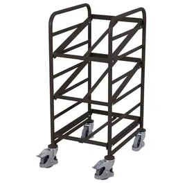Cordes Eurokastenwagen Stahlrohr 410x610 mm Anthrazitgrau 3 Etagen neigbar