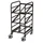 Cordes Eurokastenwagen Stahlrohr 410x610 mm Anthrazitgrau 3 Etagen neigbar