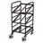 Cordes Eurokastenwagen Stahlrohr 410x610 mm Anthrazitgrau 3 Etagen neigbar