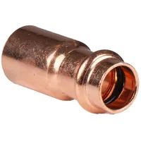 Pipetec Kupfer Pressfitting Reduzierstück 22 x 15 mm V+M-Kontur DVGW