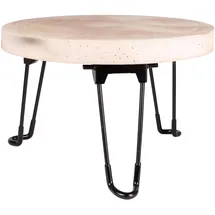 Mojawo Blumenhocker Beistelltisch Holz schwarz