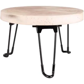 Mojawo Blumenhocker Beistelltisch Holz schwarz