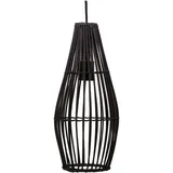 Pauleen Timber Love Pendelleuchte max. 20 Watt Schwarz Rattan, Metall E27