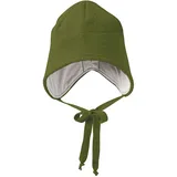 Disana WALK-MÜTZE, 100% Bio-Merinowolle GOTS, IVN Best – Futter: 100% Bio-Baumwolle | Besonders warme und weiche Wintermütze | Baby Kleinkind Kind Unisex | Made in Germany | Oliv Gr. 3 - Gr. 3 (50-56 cm)