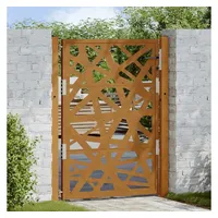 vidaXL Gartentor 105x130 cm Wetterfester Stahl Lichtdesign