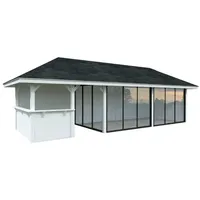 Palmako Pavillon Bianca 24,9 m2 Set 219 Slide Lackierung