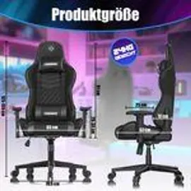 Kesser Gaming Stuhl Ergonomisch Schwarz
