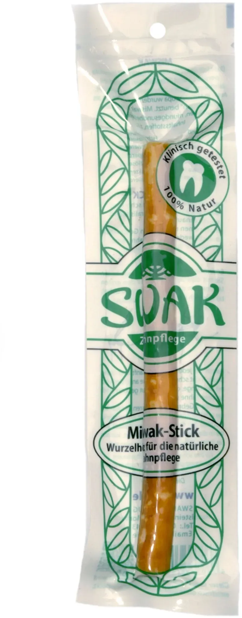 Swak Zahnputzholz Miswak mit natürlichen Mineralstoffen und Gipskristallen 5 St