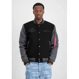 Alpha Industries Varsity Air Force Jacke Black M