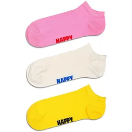 Happy Socks Sneakersocken 6er Pack Schwarz/Pink/Weiß/Gelb 36-40