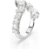 Swarovski Damenring Matrix Ring, Verschiedene Schliffe, weiß 55