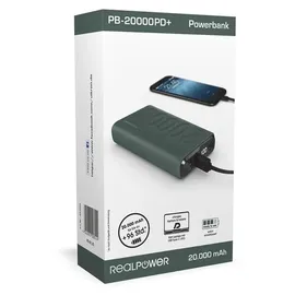 Realpower 333646 20000 mAh Grün