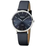 REGENT Damen-Armbanduhr Titan Dunkelblau 12090358