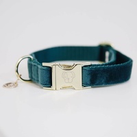 Kentucky Dogwear Hundehalsband Velvet Collar Grün 42-68 cm