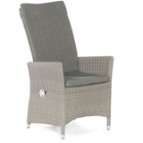 MUESING GMBH & CO KG Sessel Solares Kunststoffgeflecht stone- grey/Alu inkl. Kissen SonnenPartner